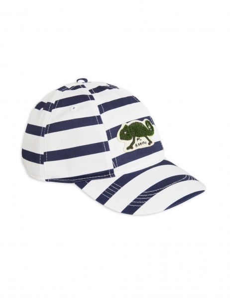 MINI RODINI Cap Chamäleon - blau weiss